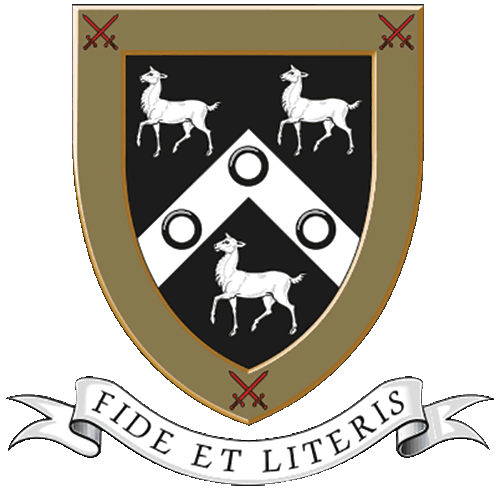 St. Paul's Logo - Shield with three goats and swords.