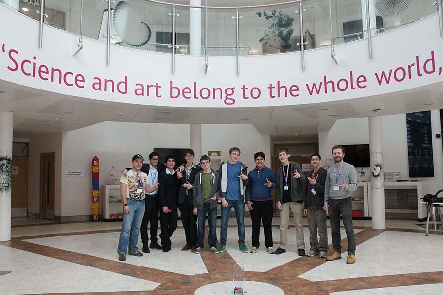 A photo of both St. Paul's teams in York, UK.